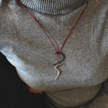 Γούρι 2025 Xειροποίητo ασημένιo κολιέ με οξείδωση, Ένα - 6