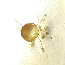 Χειροποίητο δαχτυλίδι, σε σχήμα λουλουδιού Bloom (ασήμι, επιχρύσωση) - 2