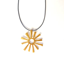 Xειροποίητo κολιέ Sun, Ασήμι 925, επιχρύσωση - 3