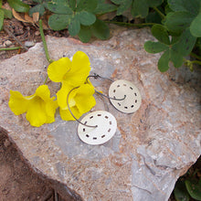 Χειροποίητα κρεμαστά σκουλαρίκια, δίσκοι σε κρίκο Classic (ασήμι) - 2