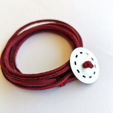 Χειροποίητο ασημένιο βραχιόλι Classic με δέρμα - 3