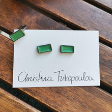 Καρφωτά σκουλαρίκια με σμάλτο Color Stud (ασήμι, επιροδίωση, σμάλτο) - 2