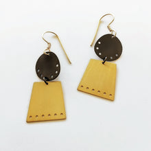 Γεωμετρικά κρεμαστά σκουλαρίκια Design (ασήμι, επιχρύσωση, επιροδίωση) - 2