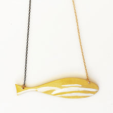 Χειροποίητο κολιέ σε σχήμα ψάρι (ασήμι, επιχρύσωση) - 3