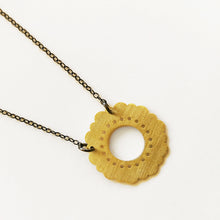 Χειροποίητo ρομαντικό κρεμαστό Flower (ασήμι, επιχρύσωση) - 3