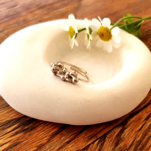 Κομψό, χειροποίητο δαχτυλίδι Granule από ασήμι 925, Συλλογή Natura. - 2