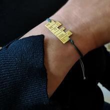 Ασημένιο βραχιόλι σπιτάκι, επίχρυσο - 1