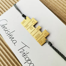 Ασημένιο βραχιόλι σπιτάκι, επίχρυσο - 2