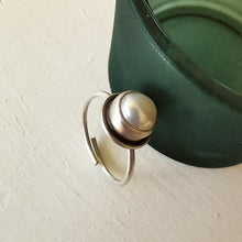 Χειροποίητο ασημένιο δαχτυλίδι Margot με οξείδωση και ημιπολύτιμο λίθο - 4