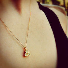 Χειροποίητo κομψό ασημένιο κολιέ με επιχρύσωση, Molla. Συλλογή Natura. - 2