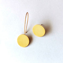 Σκουλαρίκια διαφορετικά μεταξύ τους, δίσκοι Space (ασήμι, επιχρύσωση) - 1