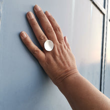 Χειροποίητο δαχτυλίδι δίσκος Texture Disc (ασήμι) - 1
