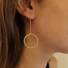 Σκουλαρίκια διαφορετικά Texture Minimal (ασήμι/επιχρυσωμένο ασήμι) - 3