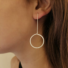 Σκουλαρίκια διαφορετικά Texture Minimal (ασήμι/επιχρυσωμένο ασήμι) - 4