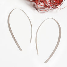 Μοντέρνα κρεμαστά σκουλαρίκια σε σχήμα οβάλ Texture Oval (ασήμι) - 3
