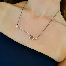 Κολιέ μοντέρνο γυναικείο Texture Twist (ασήμι) - 2