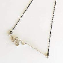 Κολιέ μοντέρνο γυναικείο Texture Twist (ασήμι) - 1