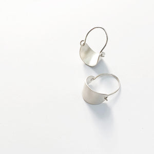 Handmade sterling silver hoop earrings, Chloe