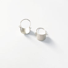Handmade sterling silver hoop earrings, Chloe - 3
