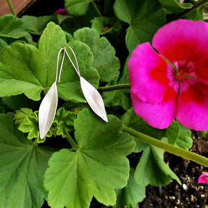 Handmade Leaves Earrings (Sterling silver)