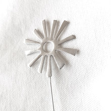 Handmade silver brooch, Lucky Charm 2024, Sun - 4

