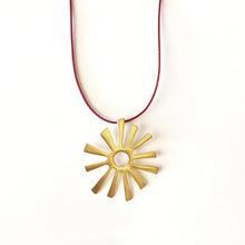 Handmade gold plated silver necklace, Lucky Charm 2024 |Sun| - 4
