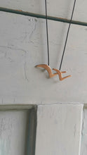 Load and play video in Gallery viewer, Flying Necklace in cord (gold plated silver)
