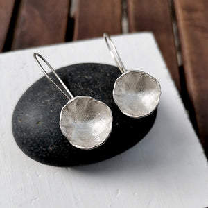 Handmade silver Bloom earrings, Natura collection