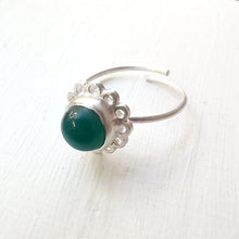 Scarlett, Handmade sterling silver ring with semi-precious stones - 3
