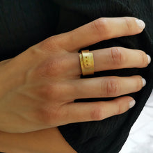 Μοντέρνο επίχρυσο δαχτυλίδι από ασήμι Design - 1
