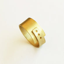 Minimalist gold plated silver ring Design - 2
