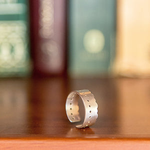 Χειροποίητο ρομαντικό δαχτυλίδι Flower ασήμι 925