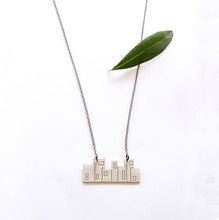 Necklace with engraving in the shape of a house Home (silver) - 3
