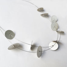Disc Necklace, hand manufactured in Sterling Silver - 1
