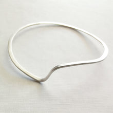 Handmade, minimalist, silver Texture bracelet - 1

