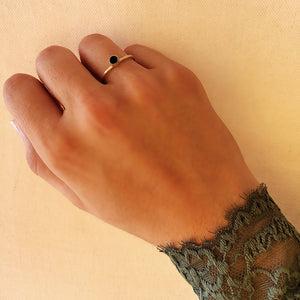 Χειροποίητο ασημένιο δαχτυλίδι με οξείδωση Miniature